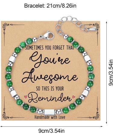 Stone Inspirational Bracelet Durable stone affirmation jewelry Elevate Spirit with Stone Inspirational Bracelet Empowering Gemstone Wristband Infused and Positive Energy Ideal for Daily Inspiratio - Buy Online on GoSupps.com