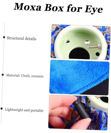 OHPHCALL 1Pc Eye moxibustion instrument Face Moxa Stick Holder chinese stick Moxa Stick Burner moxibustion eye smokeless moxa Stick tired Double Eye Moxa Tool Moxibustion box ceramics cloth - Buy Online on GoSupps.com