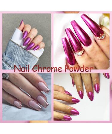 GZMAYUEN Chrome Nail Powder Mirror Effect Metallic Powder for Nails 6 Color Red Chrome Dip Powder Nail Pigment for DIY Gel Polish Nail Art 05 - Buy Online on GoSupps.com