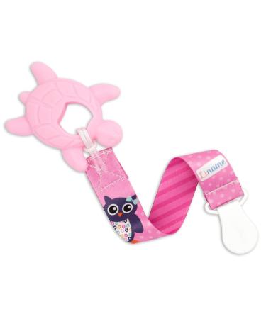 Liname Neutral Pacifier Clip - 3 Pack for Boys & Girls - Baby Binky Holder - Spring Flowers Design - Buy Online on GoSupps.com