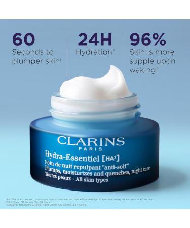 Clarins Hydra-essentiel Ha2 Soin De Nuit Repulpant Anti-soif 50ml - Buy Online on GoSupps.com