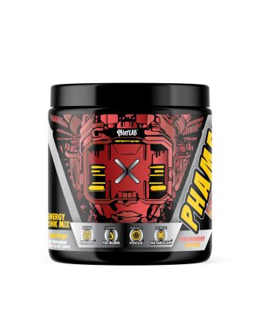 Phame Energy Drink Powder Mix & Advanced Focus Supplement |Game Fuel for Memory, Processing Speed & Hydration| Keto Electrolytes & Potassium | 25 Servings Strawberry Mango