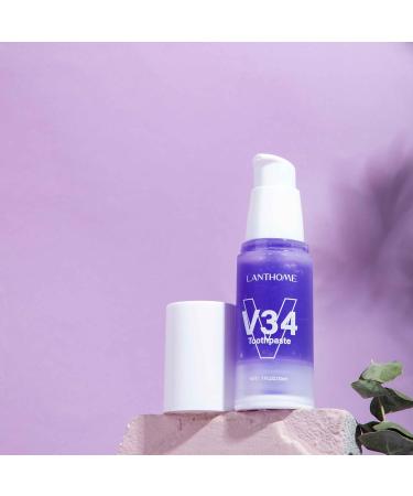 V34 Toothpaste for Teeth Whitening - Effective Oral Care & Stain Removal 30ml Purple Toothpaste - Shop Internationally - Buy Online on GoSupps.com