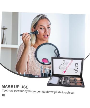 Healvian 4 Sets Eyebrow Powder Set Eyeshadow Beauty Cosmetics Pallet Waterproof Eyebrow Powder Flash Suit Abs - Buy Online on GoSupps.com
