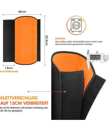 Anzome eBike Battery Protective Cover - 30-41 cm | Extend Battery Life & Protect Against Cold & Dirt for Bosch Haibike KTM Cube | Essential eBike Accessories - Buy Online on GoSupps.com
