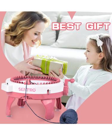48 Needle Smart Knitting Machine with Row Counter - DIY Knit Loom Kit for Hats, Scarves, Gloves, Socks - Adults & Kids - Buy Online on GoSupps.com