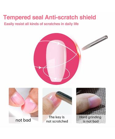 ALIVER 5 in 1 Pink Clear Builder Gel Base | UV/LED Nail Polish Coat + Repair | Extension & No Wipe Top Set | Soak Off - Buy Online on GoSupps.com