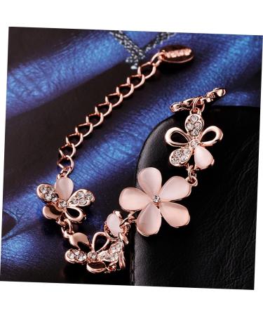 FOMIYES 2pcs crystal bracelets bead bracelets rose gold bangle bracelets for women Rose Gold Beads Bracelet 1 count (Pack of 1) Pinkx2pcs - Buy Online on GoSupps.com