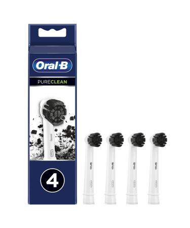 Oral-B Replacement Head for Pure Clean Carbon Toothbrush (Pack of 4) White 4 Count (Pack of 1) - Buy Online on GoSupps.com