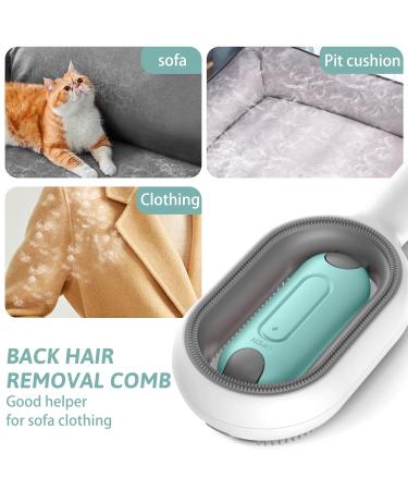 4-in-1 Self-Cleaning Cat Brush - Multi-Functional Animal Hair Cleaning Tool with Water Tank & Wet Wipes for Pet Care - Buy Online on GoSupps.com