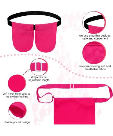 Mastectomy Drainage Pouch & Shower Bag Set - Adjustable Holder Waist Belt for Breast Surgery Recovery - Patient Care Kit (Rose) - Buy Online on GoSupps.com