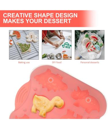 Zerodeko Cake Mold Silicone Molds Silicone Soap Mold Rice Container DIY Mold Ice Mold Baking Tools Chocolate 22.1X19.3X2.6CM Pink - Buy Online on GoSupps.com