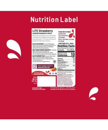 Master of Mixes Strawberry Daiquiri / Margarita Lite Drink Mix  Ready To Use  1 Liter Bottle (33.8 Fl Oz)  Pack of 6 33.81 Fl Oz (Pack of 6) - Buy Online on GoSupps.com