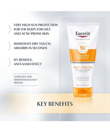 Eucerin Sun Dry Touch Gel-Cream SPF50+ 200ml - Buy Online on GoSupps.com