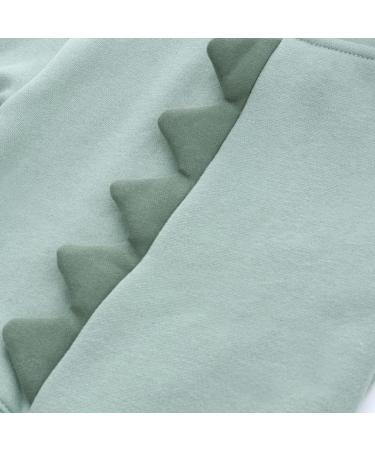 Famuka Little Kids Dinosaur Hoodie Toddler Boy Girl Sweatshirt - Unisex Casual Tops (Green, 9 Months) - Buy Online on GoSupps.com