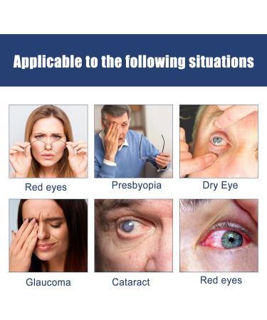 Presbyopia Recovery Treatment Drops Eye Drops for Dry Eyes Presbyopia Eyedrops for Dry Eye Eyedrops Balanced Ph Eye Therapy Drops Clear Eyes Redness Relief (3 Pcs) - Buy Online on GoSupps.com