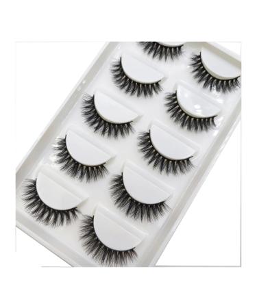 UAMOU 10/50 Boxes 37 Style 5 Pairs Natural 3D False Eyelashes Makeup Fake Eye Lashes Faux Cils Make Up Beauty Maquillaje Cheerfully (Color : 5Pairs 3DS01 Size : 25 Boxes 125 Pairs)