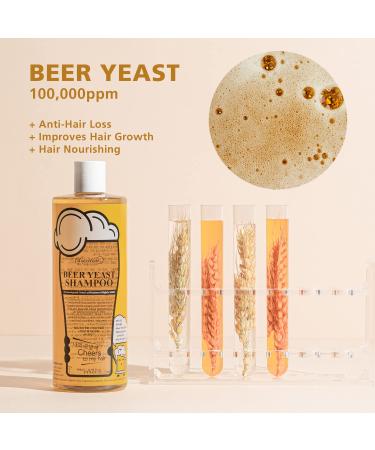 BENTON Beer Yeast Shampoo 16.0 fl.oz - Hair Loss Relief, Biotin Volumizing Shampoo for Thinning Hair, Regrowth Therapy, Scalp Calming - Paraben & Sulphate Free - Buy Online on GoSupps.com