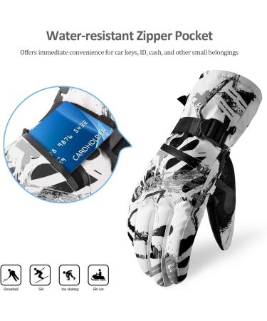 Buy Ski Gloves for Men & Women | Touchscreen Winter Sports Gloves for Skiing Snowboarding & Hiking - Warm & Waterproof - Buy Online on GoSupps.com