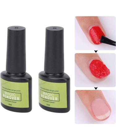 2pcs Nail Gel Polish Remover 15ml - Light Smell Harmless Professional Cleaner - Quickly Removes Polish Ideal Gift for Beginners Saves Time - Buy Online on GoSupps.com