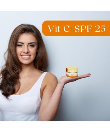 Gold Cosmetics Vitamin C Day Cream Moisturizer with SPF 25 - Multi-Purpose Skin Care (30 ml) | International Shipping - Buy Online on GoSupps.com