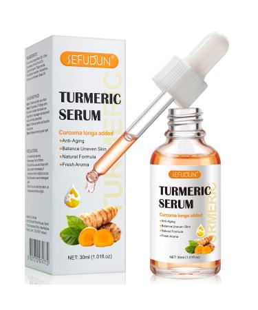 Turmeric Serum for Dark Spots 1Fl Oz  Turmeric Dark Spot Corrector Serum for Face & Body  Reduces Hyperpigmentation  Age Spots  Sun Spot  Improve Skin Tone  for Women and Men  All Skin Types 1 Fl Oz (Pack of 1)