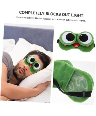Masque de Sommeil Gel Grenouille Fantaisie Bandeau Occulant L ger Masque Yeux Dessin Anim Confort Enveloppant Voyage D tente Accessoires Sommeil pour Adultes et Gar on 18X9X5CM Vert Fonc  - Buy Online on GoSupps.com