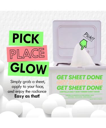 Hydrating Skin Toning Face Masks | Korean Sheet Masks with Amino Acids | Moisturizing Beauty Care (30 Sheets - Buy Online on GoSupps.com