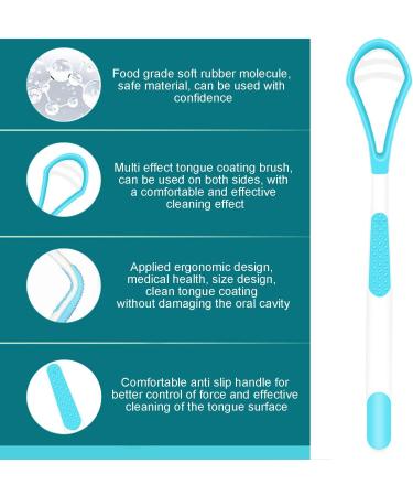 Premium Tongue Cleaner & Scraper - Effectively Freshen Breath & Clean Gently | 1 Piece - Buy Online on GoSupps.com
