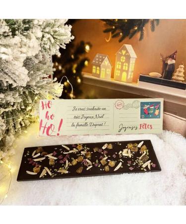 Personalised Chocolate Bar Greeting Card - Christmas Chocolate - Customisable Packaging