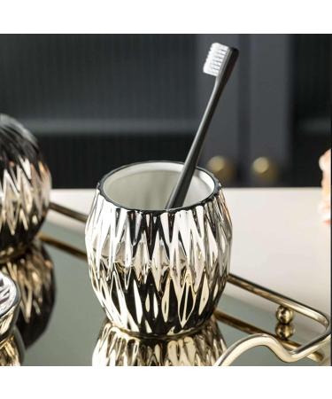 Bathroom soap dispenser handwash dispenser bottle/Ceramic Bathroom Accessory Set Complete Bathroom Set Modern Bathroom Decor Bathroom Organizer Accesorios Para Ba os-gold-4 set (Color : Silver 3 set Silver - Buy Online on GoSupps.com