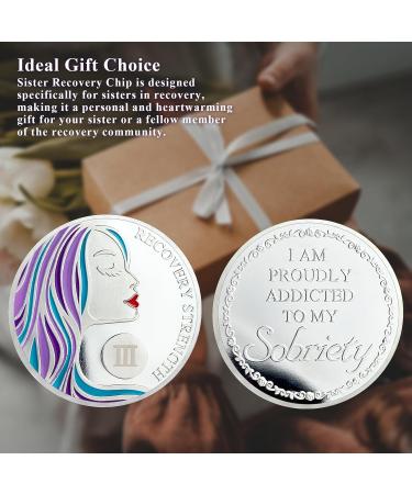 3 Year Sobriety Coin A Sober Woman AA Chips and Medallions - Sobriety Recovery Coin Sober Token | Sobriety Gifts for Celebrating Alcoholics Anonymous Recovery - Buy Online on GoSupps.com