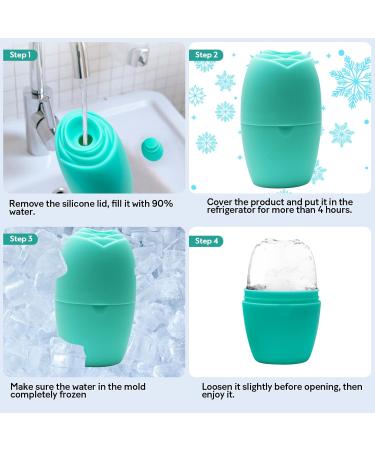 LATME Ice Cube Roller for Face & Eyes | Reusable Silicone Mold | Ultimate Face Massager for Puffiness Migraine Relief & Perfect Women's Gifts - Buy Online on GoSupps.com
