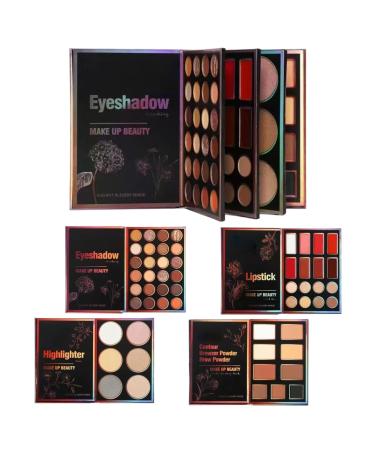 Ensemble De Maquillage 55 Couleurs De Rouge L vres Et De Fard Joues Nacr Pour Le Visage | Kit Cosm tique Tout-en-un Pour Femmes Adolescentes M res Festival De Beaut F te Rencontres v n