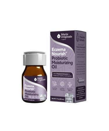 Marie Originals Eczema Nourish Probiotic Moisturizing Oil Eczema Oil for Dry Prone Skin Types Lightweight Non Greasy Body Moisturizer for Kids Teens & Adults Supports Hydration & Balance 1 oz