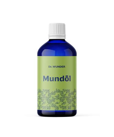 Dr.Wunder Mund l 100ml: Natural oral and dental care oil with essential plant essences |Sesame oil base from controlled organic cultivation |antibacterial oil pulling cure |vegan