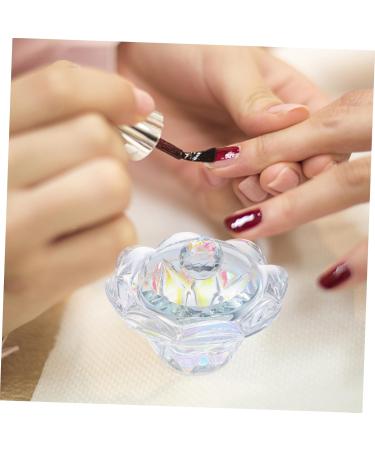 minkissy 1pc Nail Art Crystal Cup Manicure Crystal Cup Liquid Powder Mixing Cup Clear Container Mini Containers Nail Art Powder Dish Nail Crystal Bowls Nail Liquid Dish Nail Art Dish Cup - Buy Online on GoSupps.com