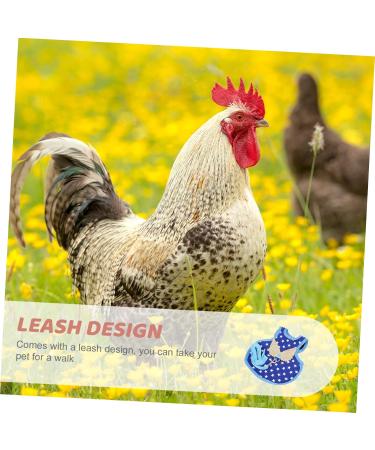 CORHAD Chicken and Duck Vest Hen Leash Chicken Lead and Harness Small Dog Harness Rooster Costume Pet Leash 17X15X0.5CM Blue - Buy Online on GoSupps.com