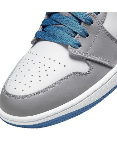 Nike Air Jordan 1 Mid Shoes - Cement Grey/White-True Blue - Size 10 - Buy Online on GoSupps.com