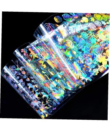 1set(8piece) Starry Sky Nail Stickers Multi Usage Nail Foil Stickers Star Slice Nails Art Chic Nail Stickers Laser - Buy Online on GoSupps.com