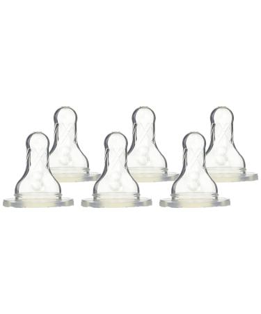 Dr. Brown's Natural Flow Level 3 Standard Nipple - 6 Nipples, Pack of 6 - Top Quality Baby Bottle Nipples - Buy Online on GoSupps.com