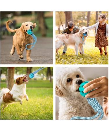 Buy Lusacy Indestructible Dog Ball with Rope - Durable 2-Piece Toy for Large & Small Dogs Ideal for Dental Care and Tugging - Buy Online on GoSupps.com