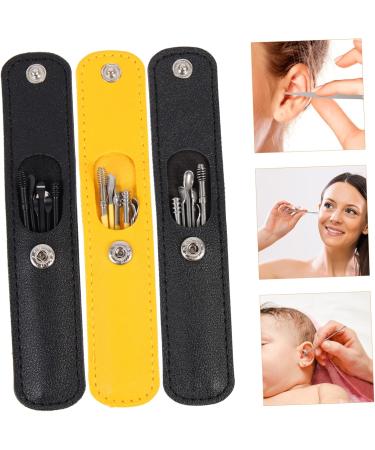 Hemoton 3-Piece Ear Cleaning Tool Set with Case and Scoop - Portable Outdoor Ear Care Kit for Personal Hygiene - Includes Earwax Spiral, Earbuds, and Cleaner - Buy Online on GoSupps.com