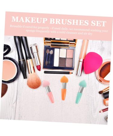 Shop Housoutil 3pc Foundation Sponge & Brush Set | Powder & Concealer Brushes for Flawless Makeup - Travel-Friendly Makeup Tools - Buy Online on GoSupps.com
