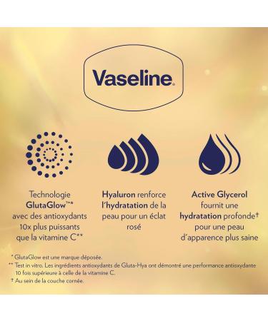 Vaseline Gluta-Hya Flawless Tone Serum Burst Lotion - Lotion hydratante pour le corps l'acide hyaluronique et au glutathion - Riche en antioxydants pour un teint unifi et clatant - 2 x 200 mL - Buy Online on GoSupps.com
