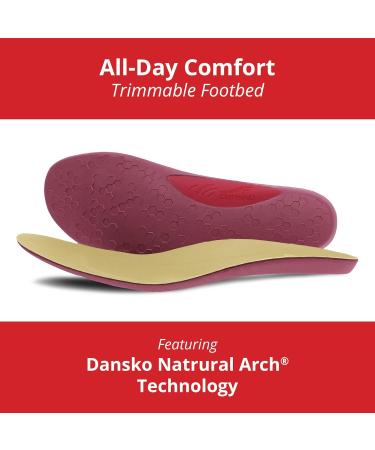 Dansko Women's Trimmable All-Day Comfort Footbed | Natural Arch Technology & Arch Stabilizer for Ultimate Support - Buy Online on GoSupps.com