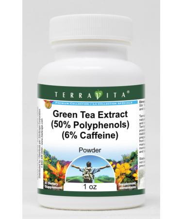 Green Tea Extract (50% Polyphenols) (6% Caffeine) Powder (1 oz ZIN: 514381) - 3 Pack