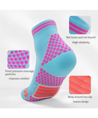 Far Infrared Titanium Ion Ankle Compression Socks for Men and Women - 5 Pairs Medium - Buy Online on GoSupps.com