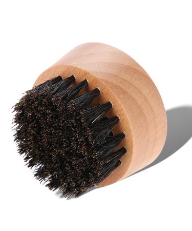 Bart Pinsel Men Mini mustache kamm Boar bristles natural wooden handle grooming styling kit for beard oil & balm helps softening and care itchy beard (beech)