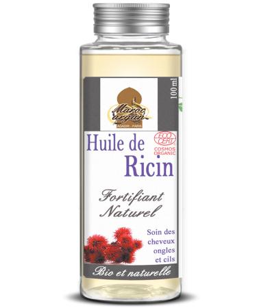 ECOCERT 100% ORGANIC Castor Oil Hair Growth and Resistance Certified by Cosmos GreenLife Standard Unique Quality 100ml